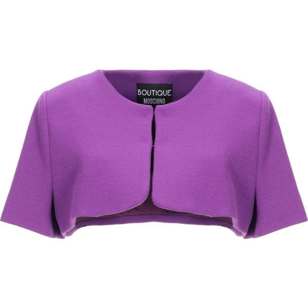 blazer Boutique Moschino viola tinta unita