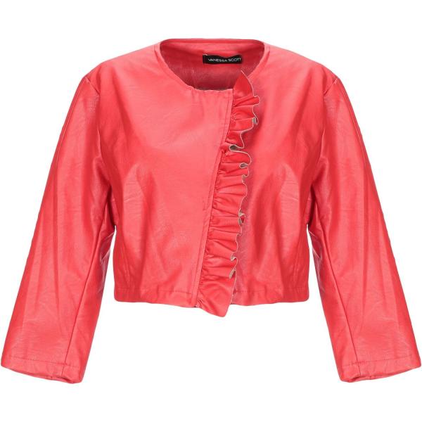 giacca Vanessa Scott rosso tinta unita