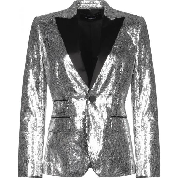 blazer Dsquared2 grigio tinta unita