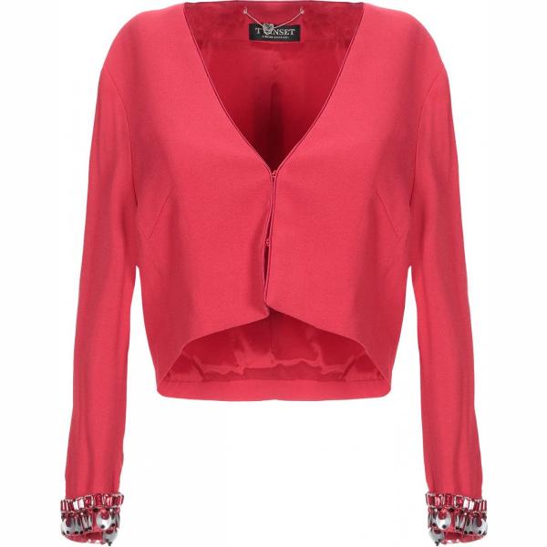 blazer Twinset rosso tinta unita