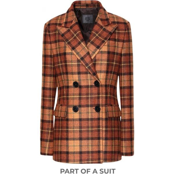 blazer 8 by YOOX marrone scozzese