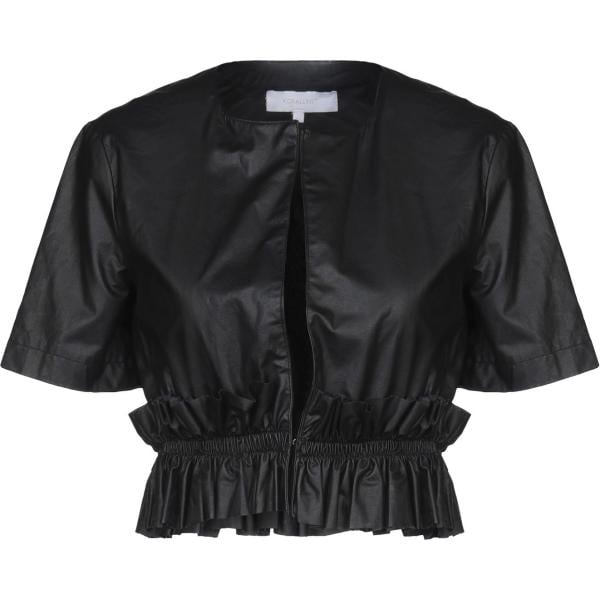 blazer Koralline nero tinta unita