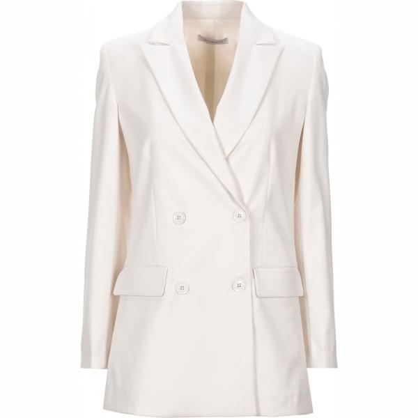blazer Biancoghiaccio bianco tinta unita