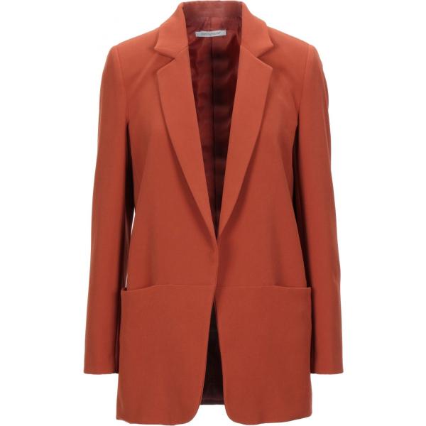 blazer Biancoghiaccio marrone tinta unita