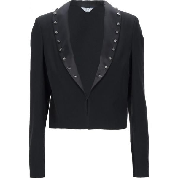 blazer Liu •Jo nero tinta unita
