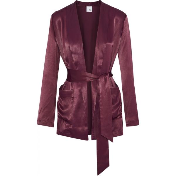 blazer Iris & Ink rosso tinta unita