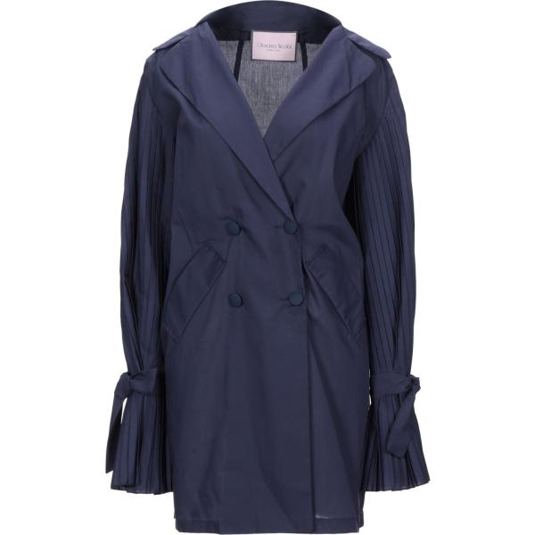 cappotti Giovanna Nicolai blu tinta unita