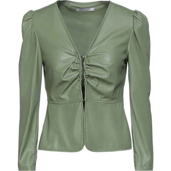 blazer Biancoghiaccio verde tinta unita