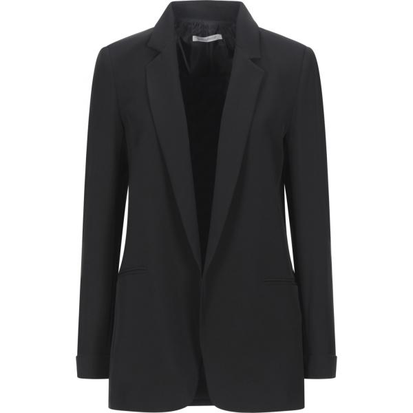 blazer Biancoghiaccio nero tinta unita