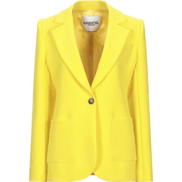 blazer Essentiel Antwerp giallo tinta unita