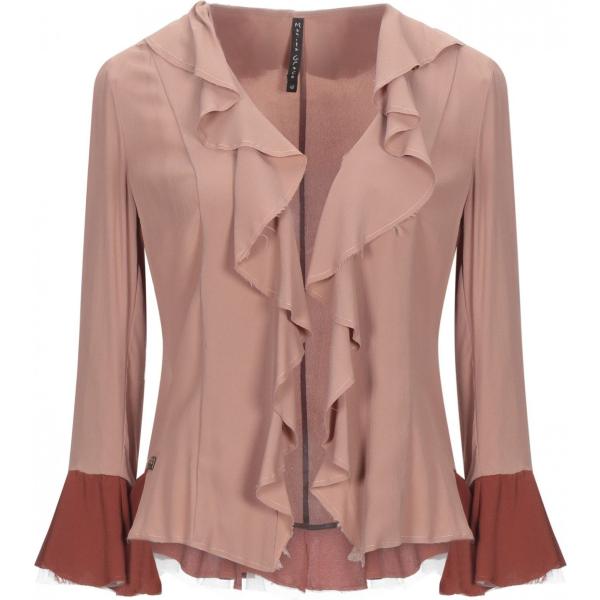 blazer Manila Grace marrone tinta unita
