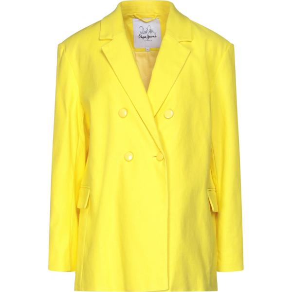 blazer DUA LIPA x PEPE JEANS giallo tinta unita