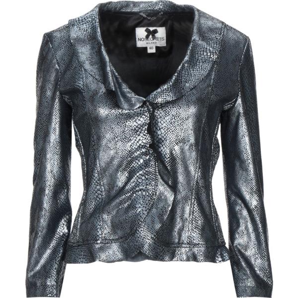 blazer No Secrets grigio tinta unita
