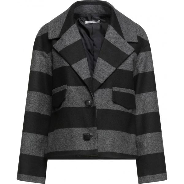 blazer Biancoghiaccio nero a righe