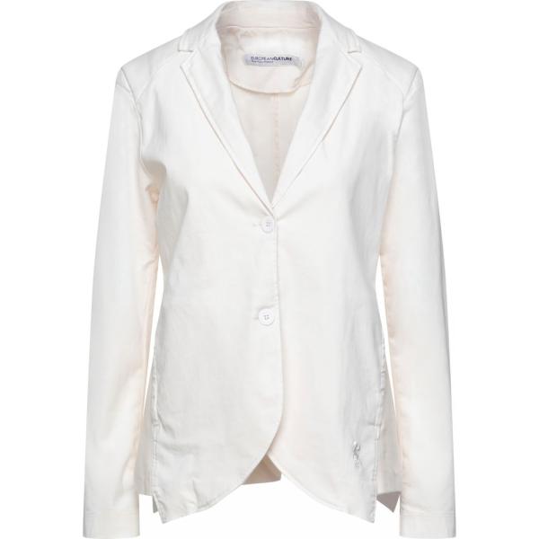 blazer European Culture bianco tinta unita