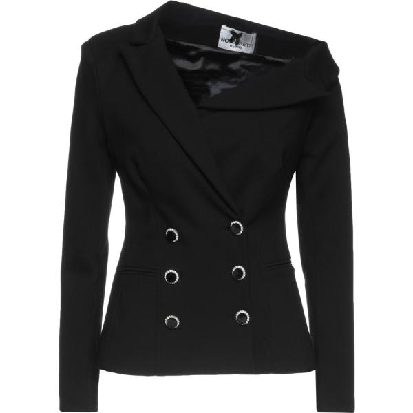 blazer No Secrets nero tinta unita