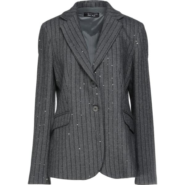 blazer Caractère grigio a righe