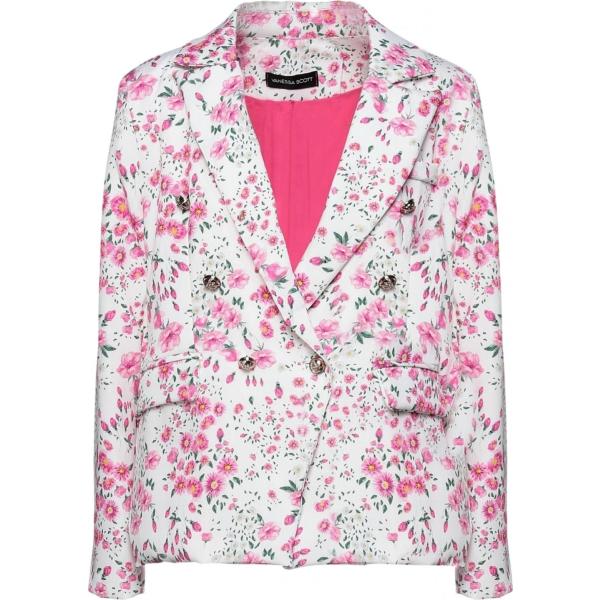blazer Vanessa Scott bianco a fiori