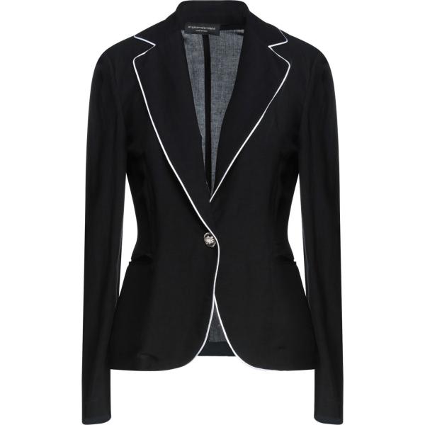 blazer Angela Mele Milano nero tinta unita