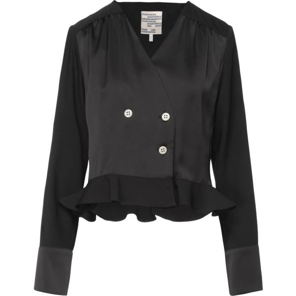 blazer Baum Und Pferdgarten nero tinta unita