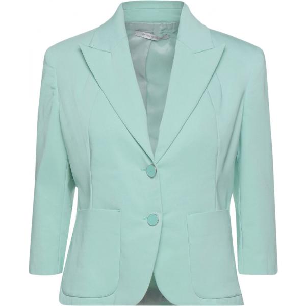 blazer Biancoghiaccio blu tinta unita