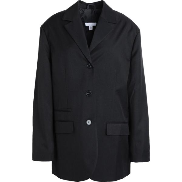 blazer Topshop nero tinta unita