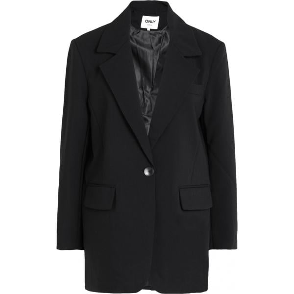 blazer Only nero tinta unita
