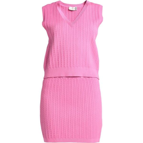 vestiti senza maniche Haveone rosa tinta unita