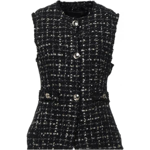 blazer Carla G. nero a quadri