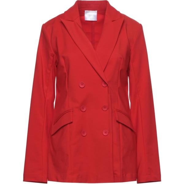 blazer Anonyme Designers rosso tinta unita