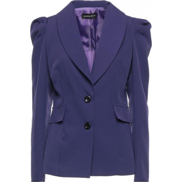 blazer Vanessa Scott blu tinta unita