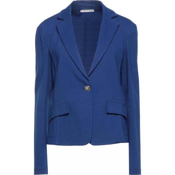 blazer Biancoghiaccio blu tinta unita