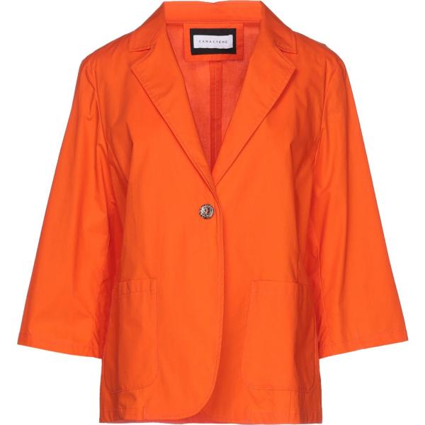 blazer Caractère arancione tinta unita