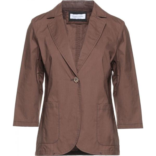 blazer Caractère marrone tinta unita