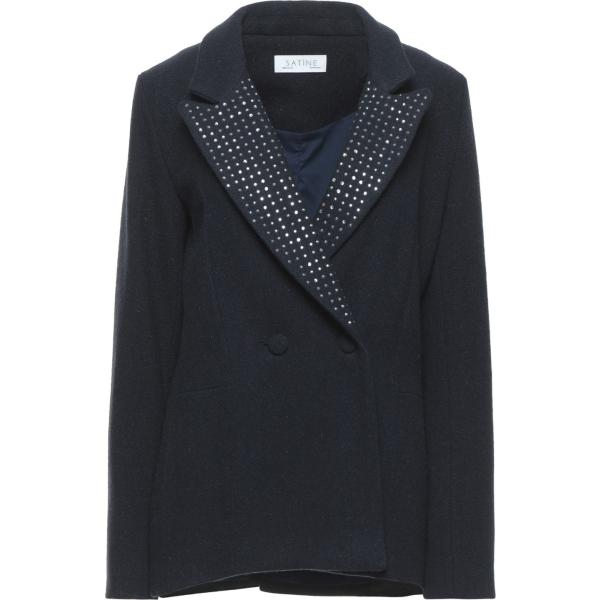 blazer Satìne nero tinta unita