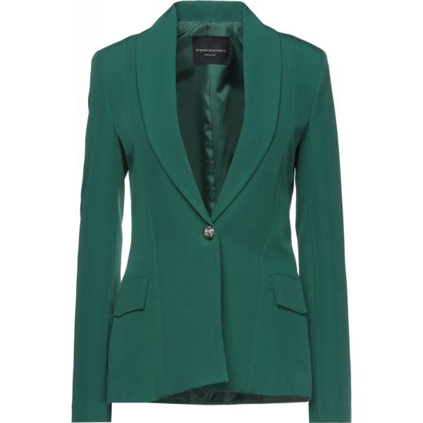blazer Angela Mele Milano verde tinta unita