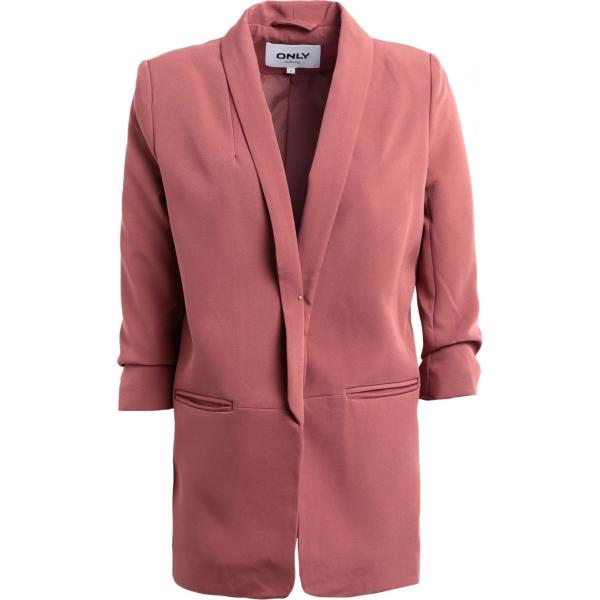 blazer Only rosa tinta unita
