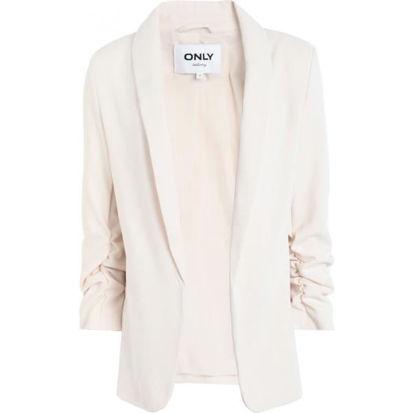 blazer Only bianco tinta unita
