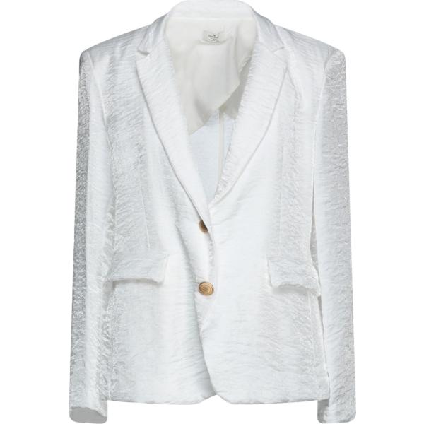 blazer Rebel Queen bianco tinta unita