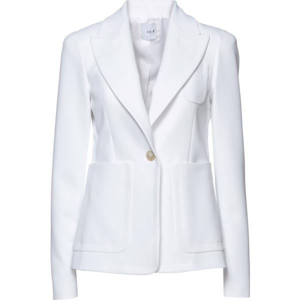 blazer I.c.f. bianco tinta unita