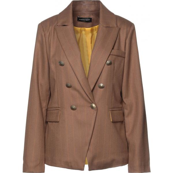 blazer Vanessa Scott marrone a righe