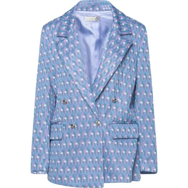 blazer Haveone blu geometrica