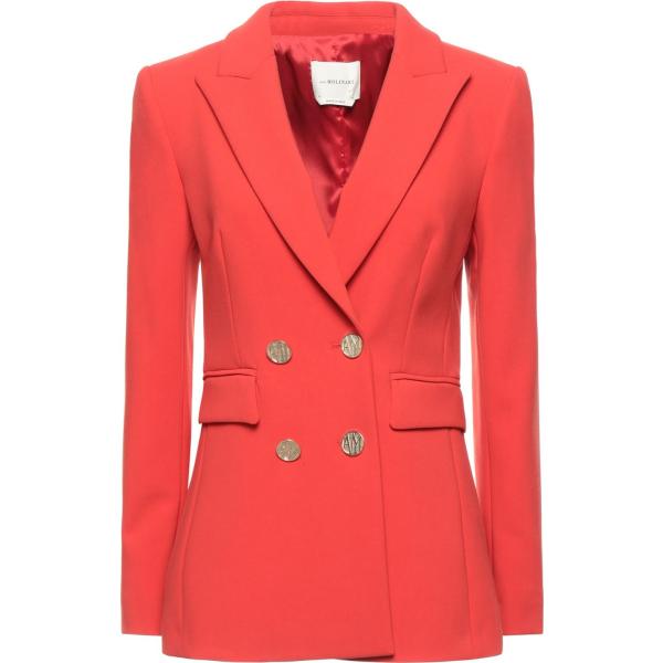 blazer Anna Molinari rosso tinta unita
