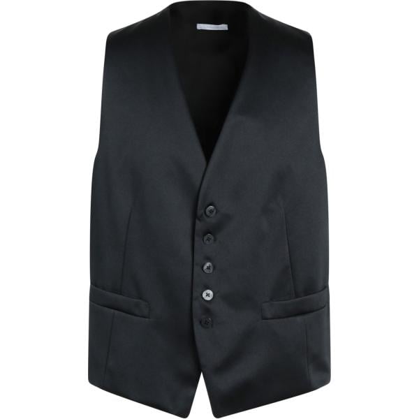 gilet Caracciolo nero tinta unita