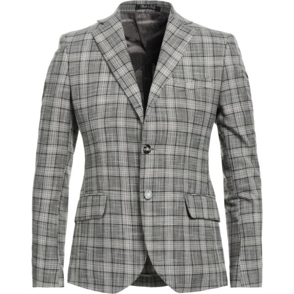 giacche Takeshy Kurosawa grigio a quadri