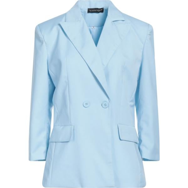blazer Vanessa Scott blu tinta unita