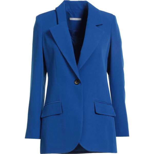 blazer Biancoghiaccio blu tinta unita
