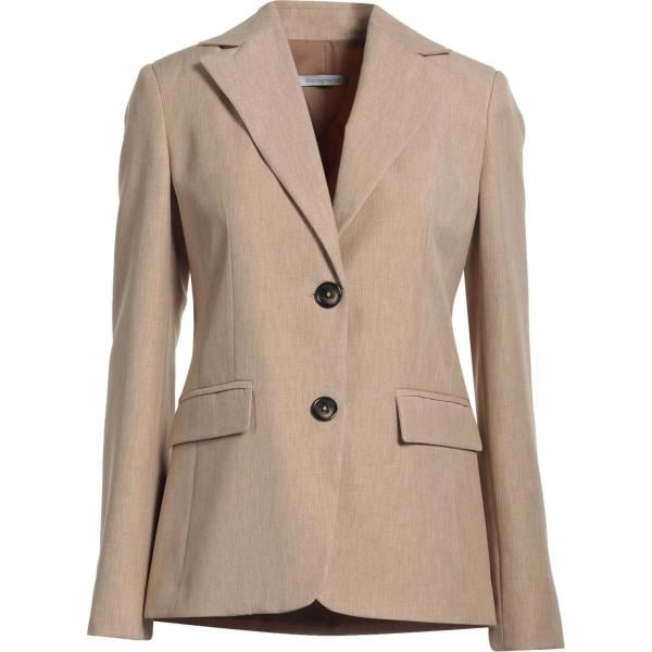 blazer Biancoghiaccio marrone tinta unita