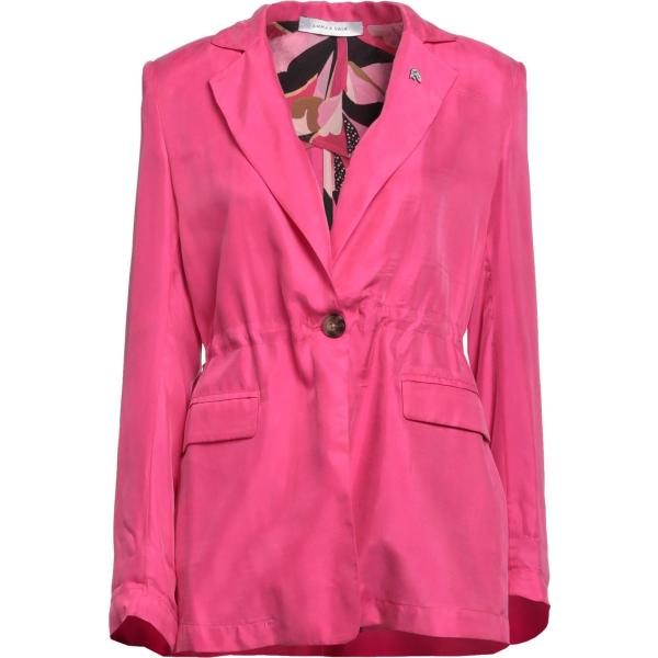 blazer Emma & Gaia rosa tinta unita