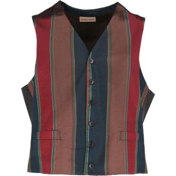 gilet Romeo Gigli marrone a righe